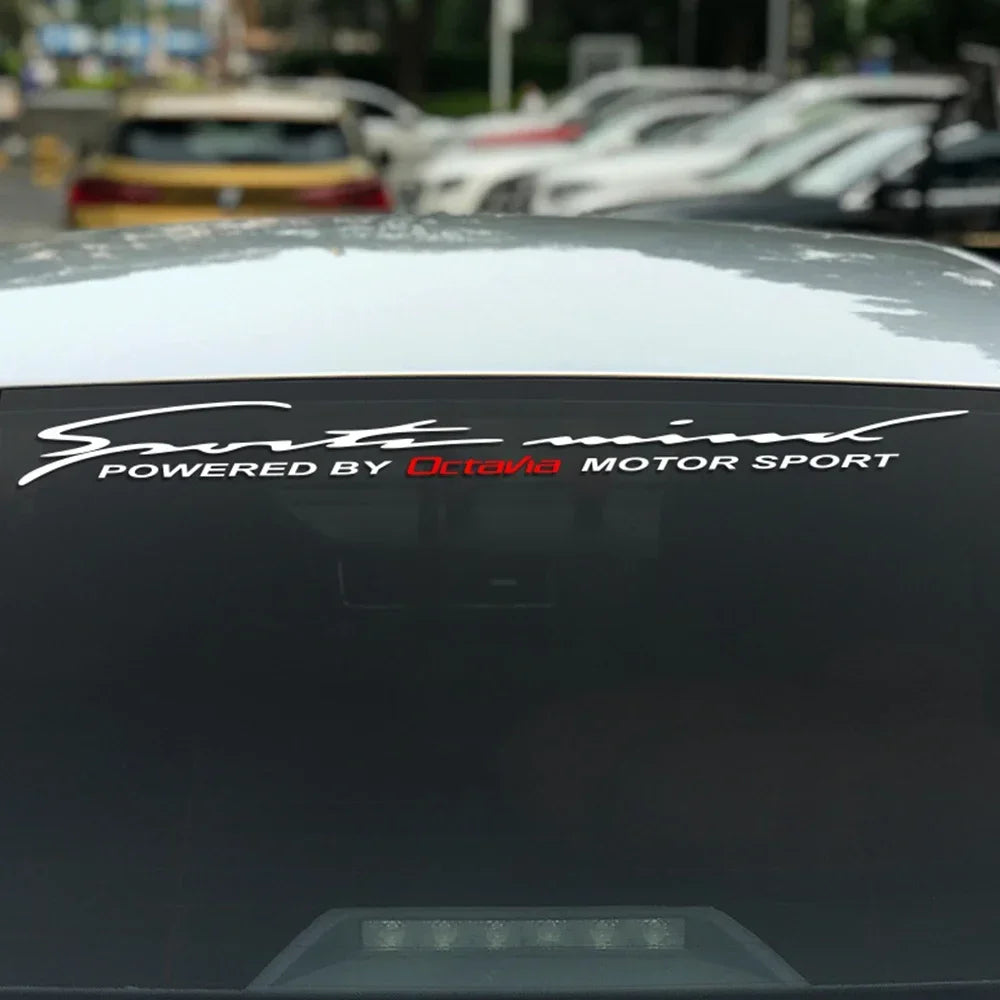Skoda Octavia Car Stickers Front Rear Windshield Trim Vinyl Decals Reflective PVC Car Accessories