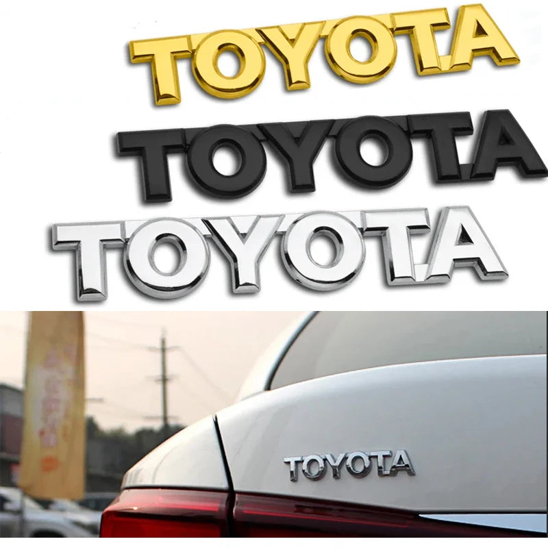 Toyota Trunk Emblem Sticker For RAV4 Yaris Camry Corolla