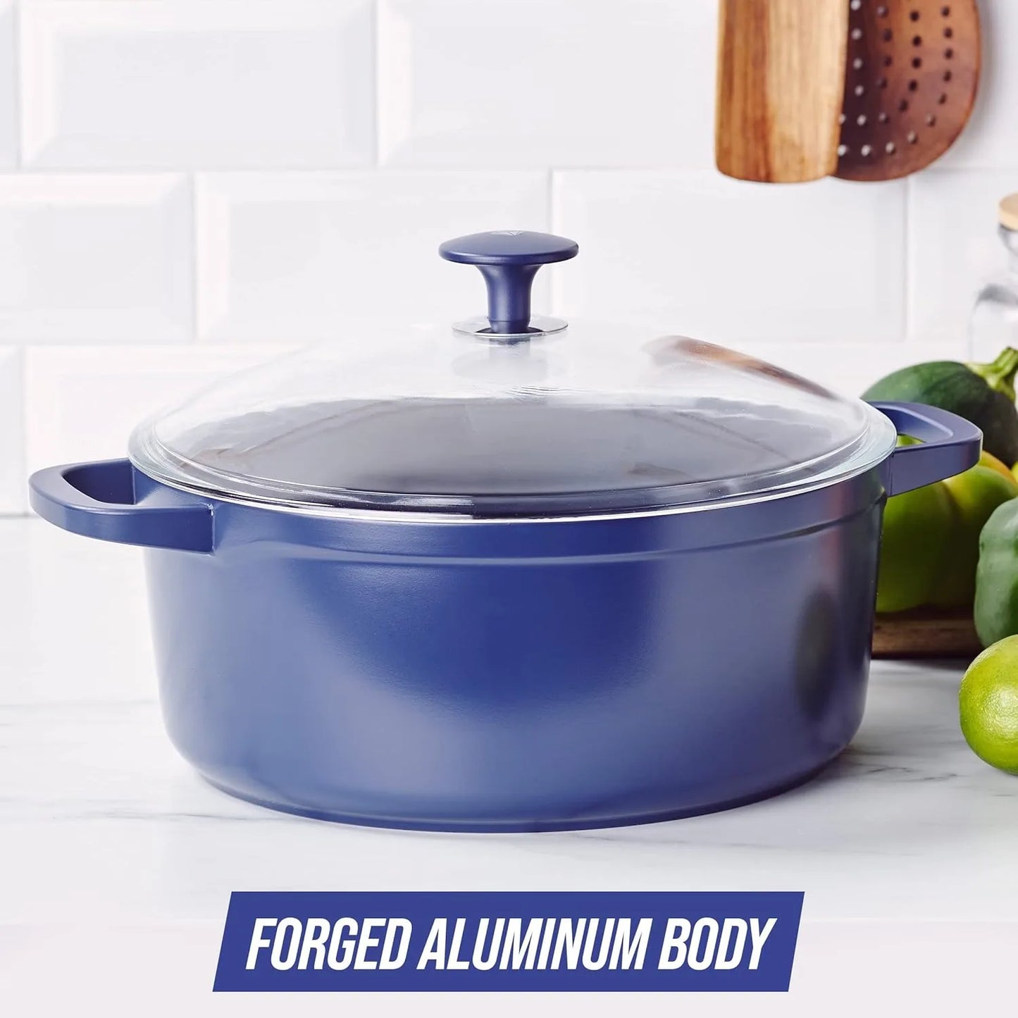 Diamond Infused Ceramic Nonstick Dutch Oven For Effortless Cooking