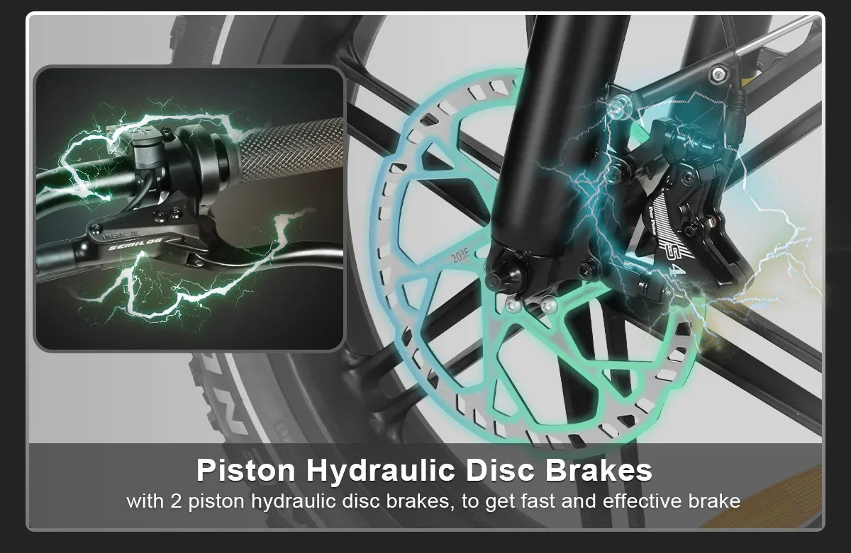 Folded Electric Cargo Bicycle Fat Tire 48V Dual Battery