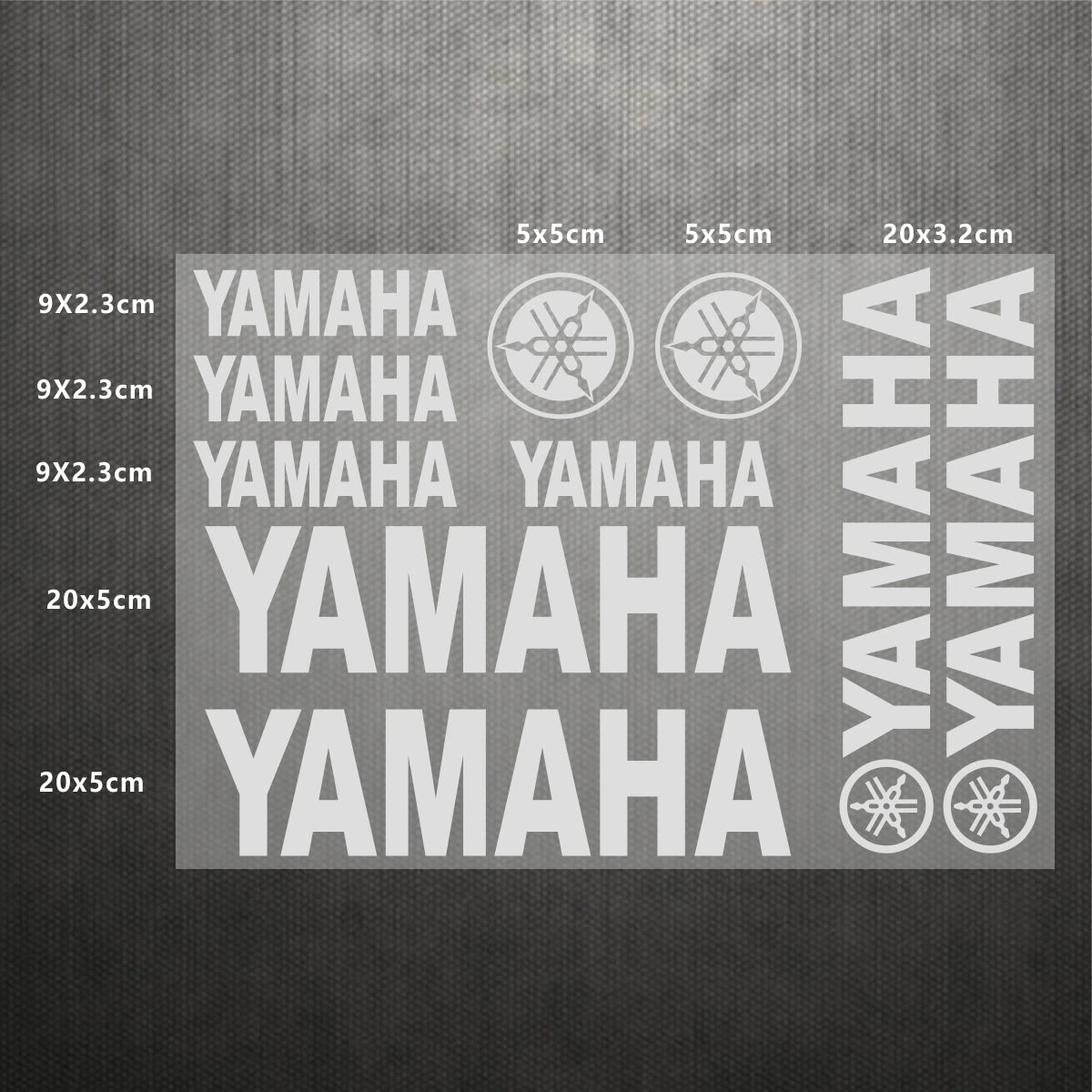 Yamaha Logo Stickers for Motorcycle Tank Helmet Decals