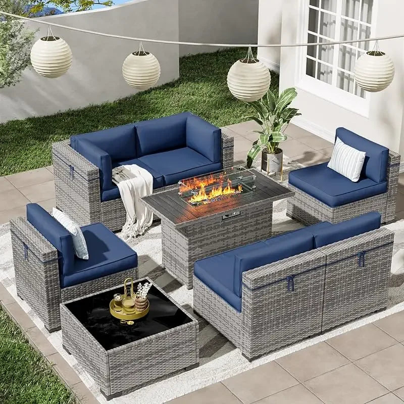 Outdoor Sectional Patio Furniture Set with Waterproof Cover