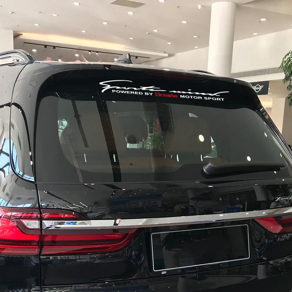 Skoda Octavia Car Stickers Front Rear Windshield Trim Vinyl Decals Reflective PVC Car Accessories
