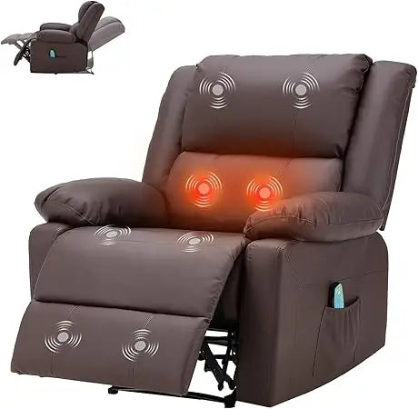 Recliner Chair with Massage and Heat Function for Relaxation