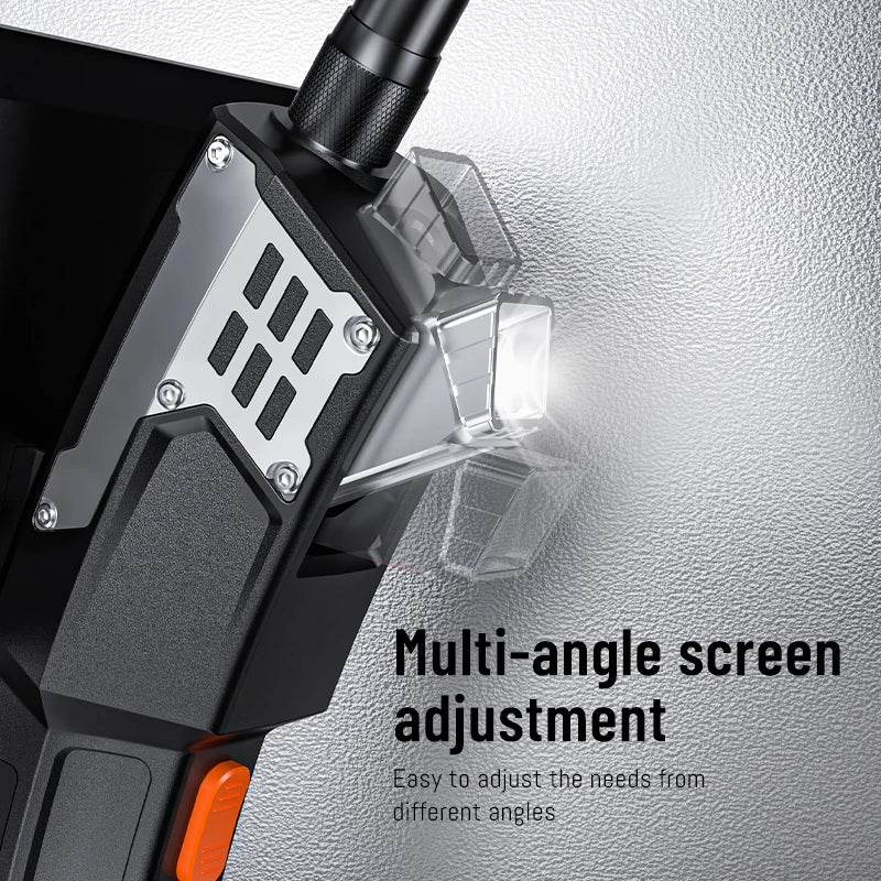 5 Inch Screen Handheld Endoscope Camera 1 to 15 Meter HD 1080P Single Dual Triple Lens 5MP Autofocus Pipe Inspection Borescope Tool Case