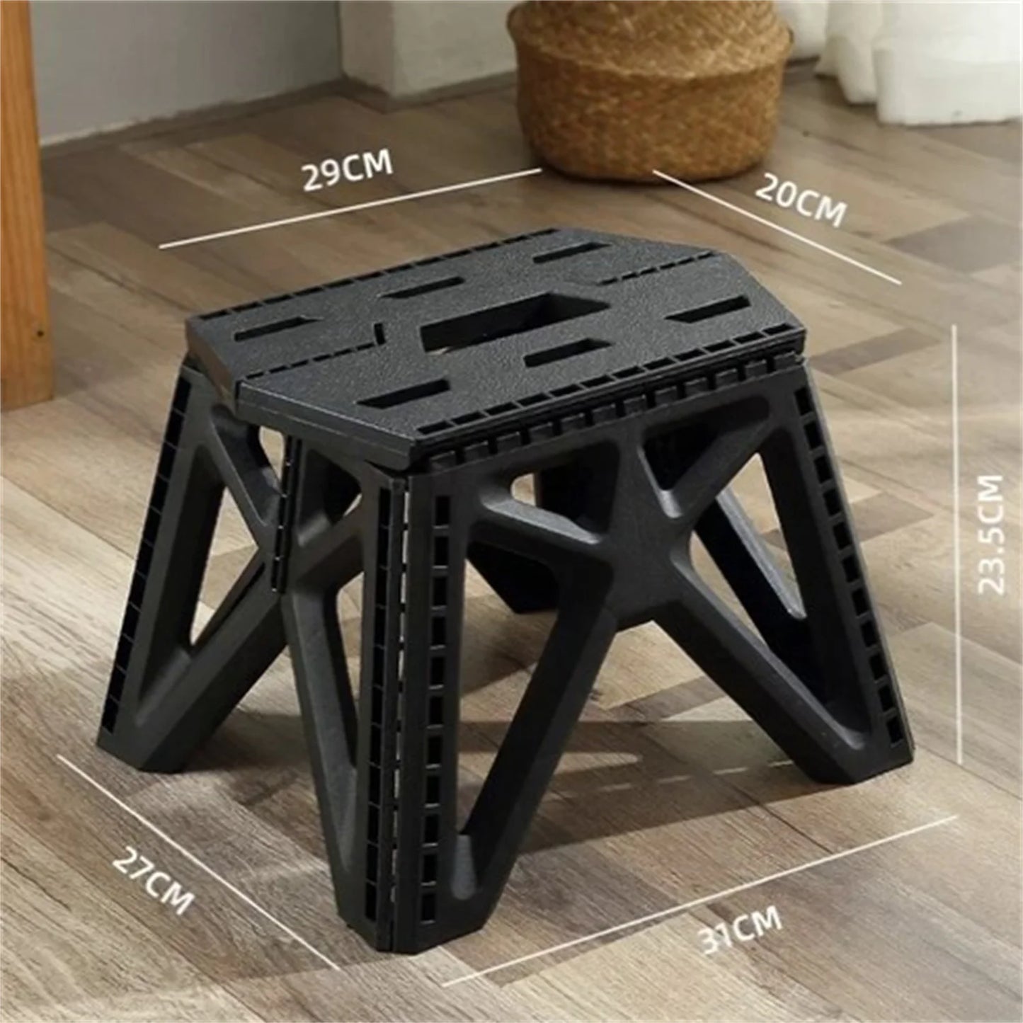 LELINDA Outdoor Folding Stool Portable Beach Chair Camping