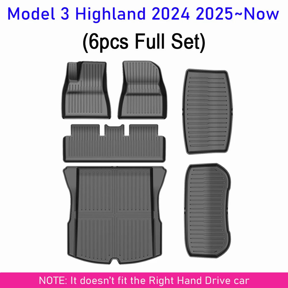 All Weather Floor Mats For Tesla Model Y And Model 3