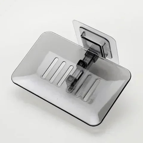 No Drilling Wall Mounted Double Layer Soap Holder Rack