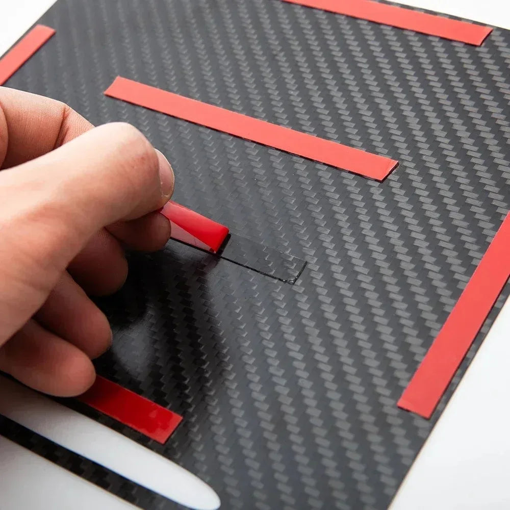 Carbon Fiber Center Console Cover For Tesla Model 3 Y