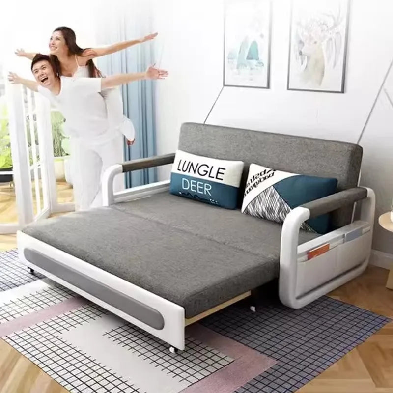Modern Luxury Folding Sofa Bed with Storage for Living Room