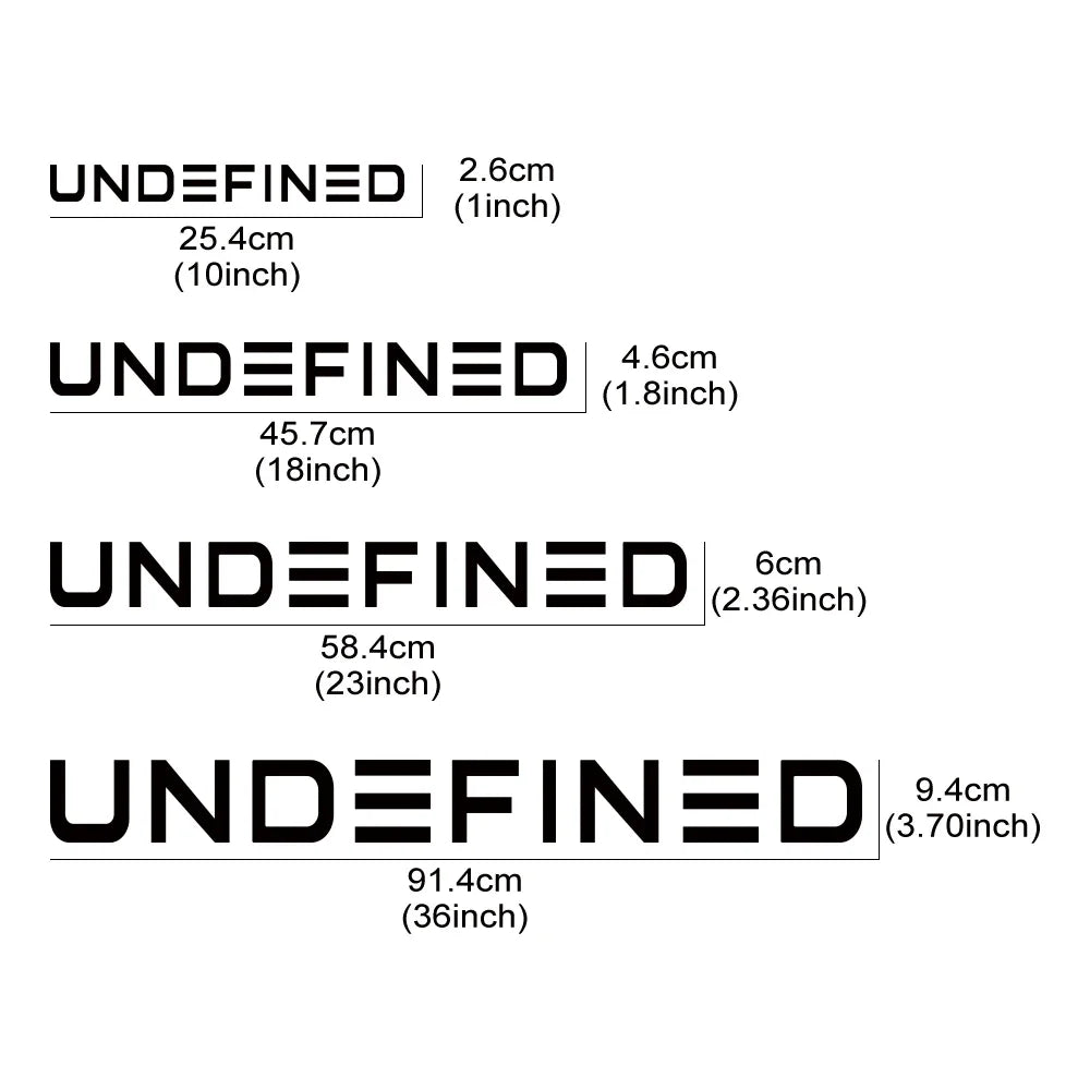 Four Sizes Car Stickers Vinyl Film Decal for Auto Body Window Windshield Bumper Motorcycle Decor
