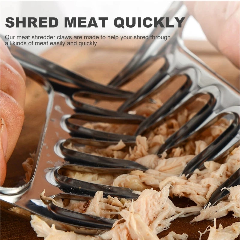 YOMEEI Stainless Steel Bear Claw Meat Shredder Tool Set