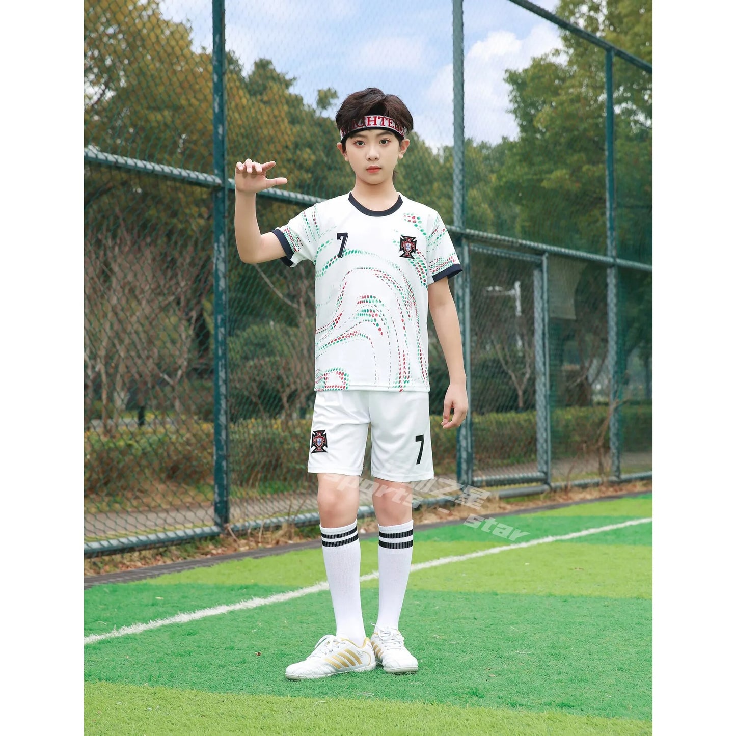 Guangdong Kids Sports Soccer Training Jersey Uniform