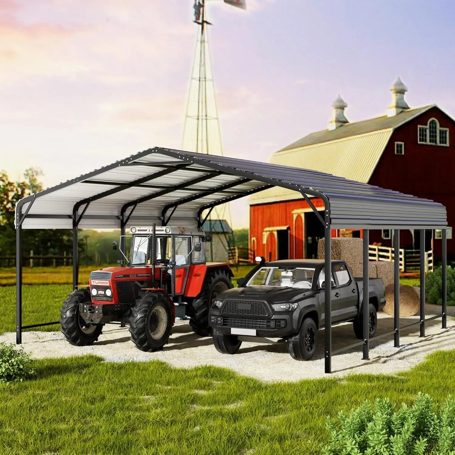 Heavy Duty Metal Carport for Cars Boats and Trucks