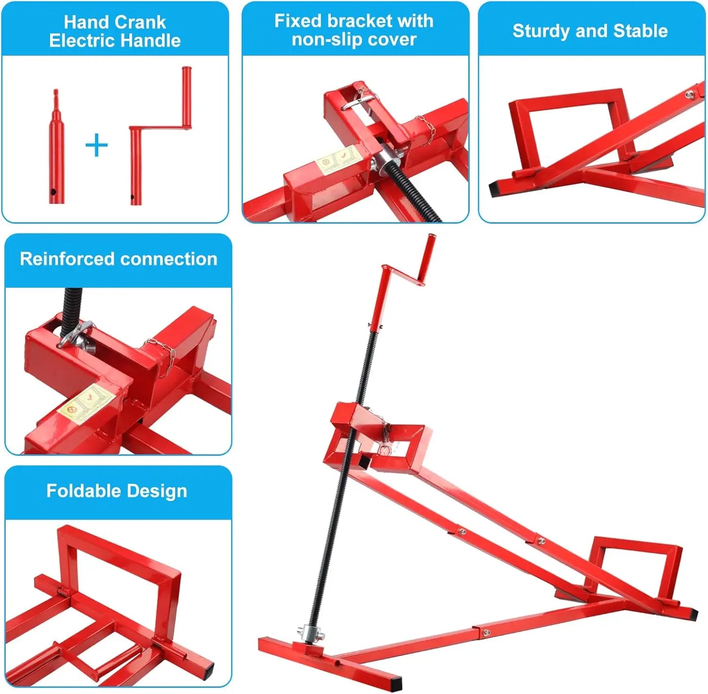 Heavy Duty Lawn Mower Lift Jack 882Lb Capacity Foldable Portable