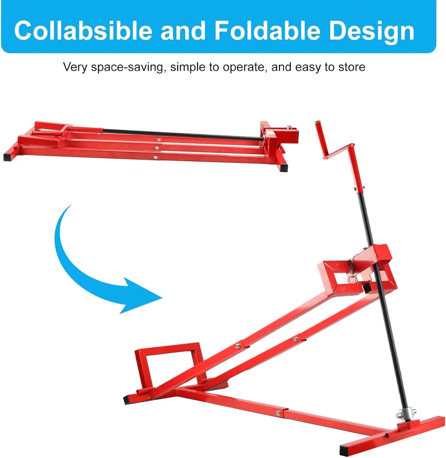 Heavy Duty Lawn Mower Lift Jack 882Lb Capacity Foldable Portable