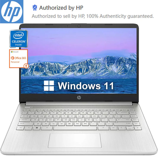 HP Newest Business Laptop with Intel Celeron and Office 365