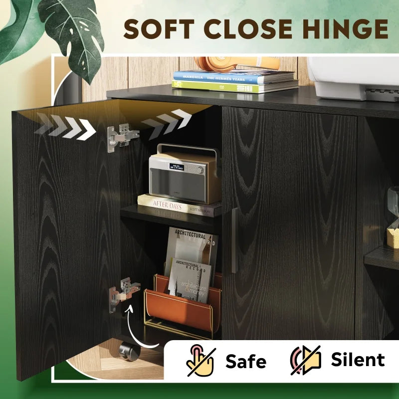 GALAXHERO Office Storage Cabinet With Doors Shelves