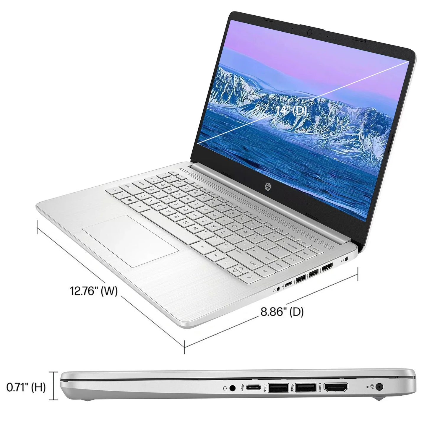 HP Newest Business Laptop with Intel Celeron and Office 365