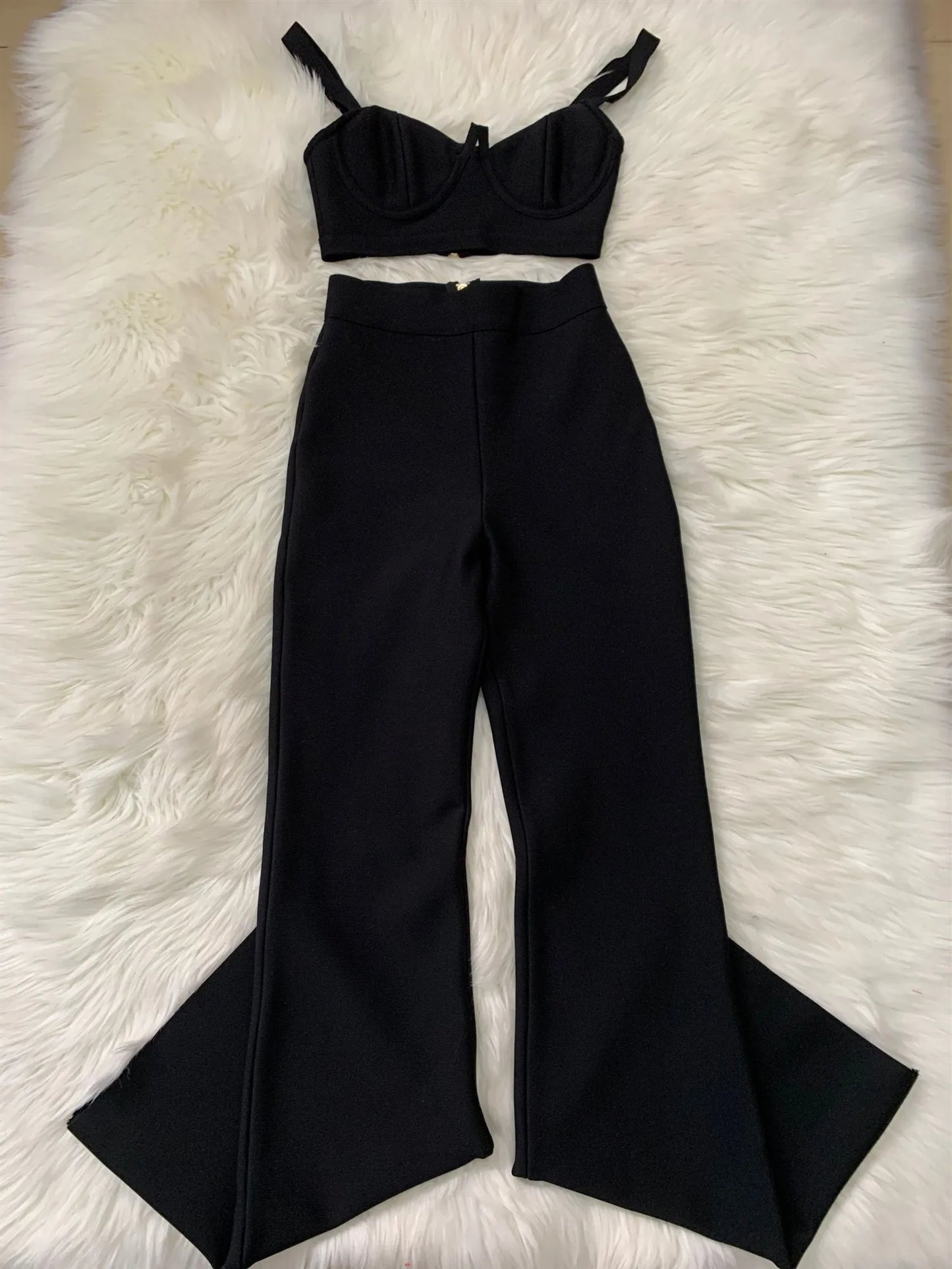 Elegant Two Piece Bandage Set for Stylish Women