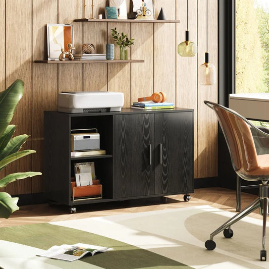 GALAXHERO Office Storage Cabinet With Doors Shelves
