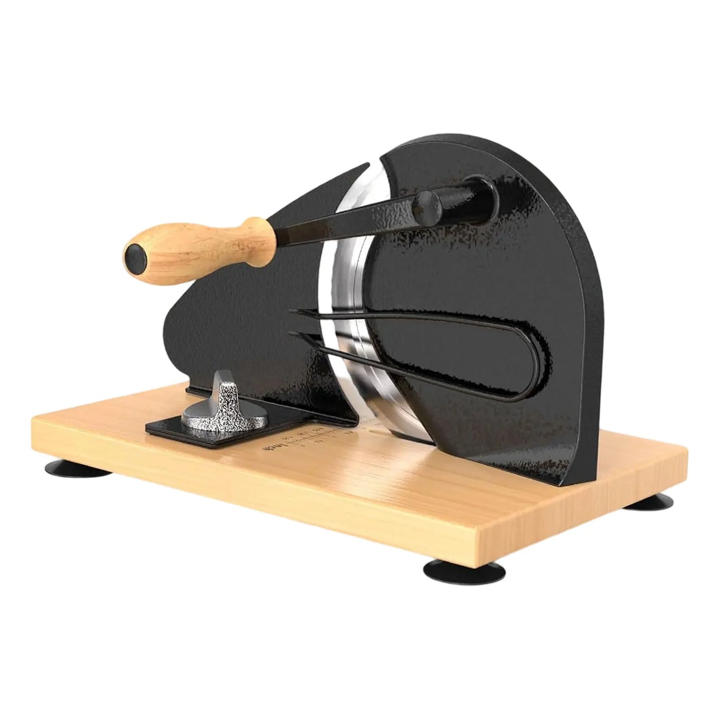 Choice Manual Bread Slicer Cast Iron Body Beech Wood Base