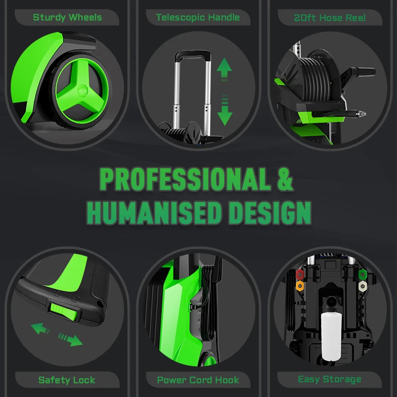 Le Hao Tool Electric Pressure Washer 5000 PSI 3.5 GPM