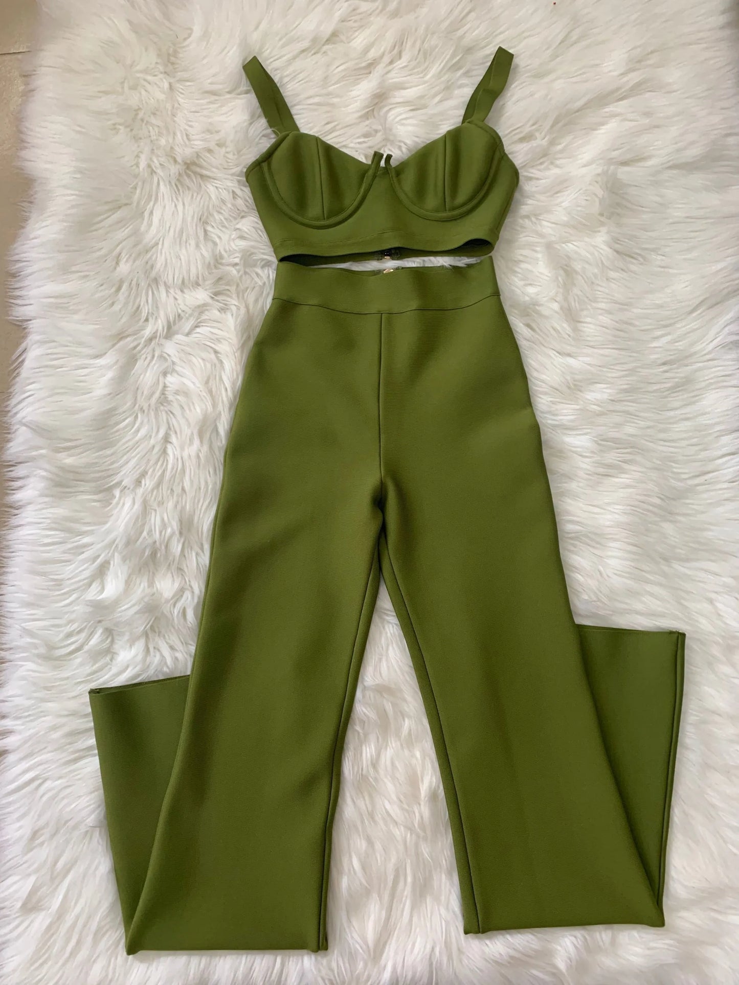 Elegant Two Piece Bandage Set for Stylish Women