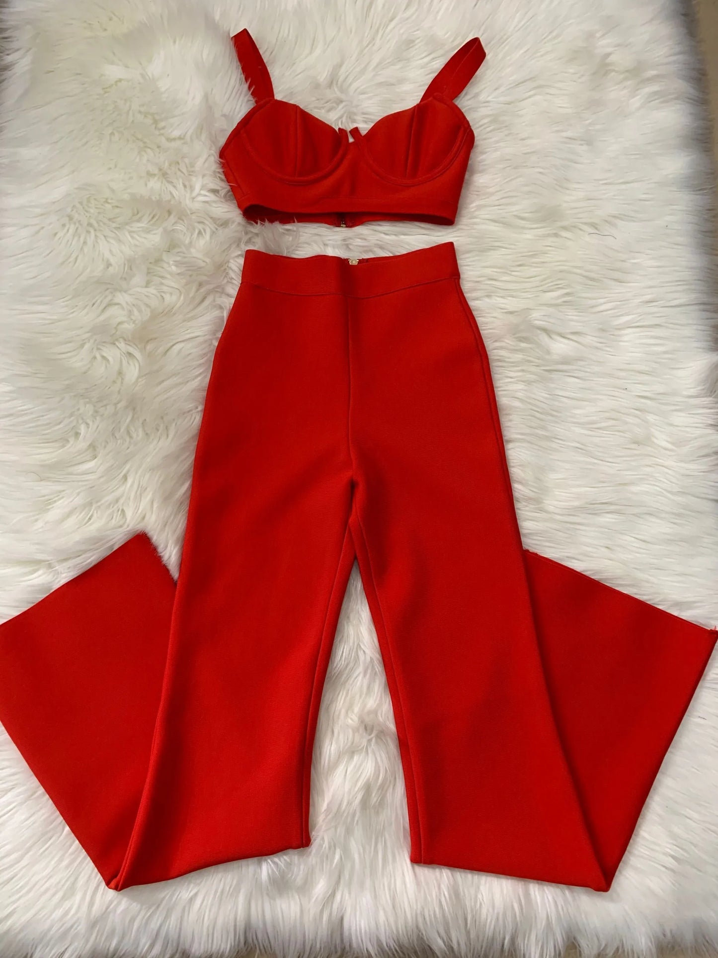 Elegant Two Piece Bandage Set for Stylish Women