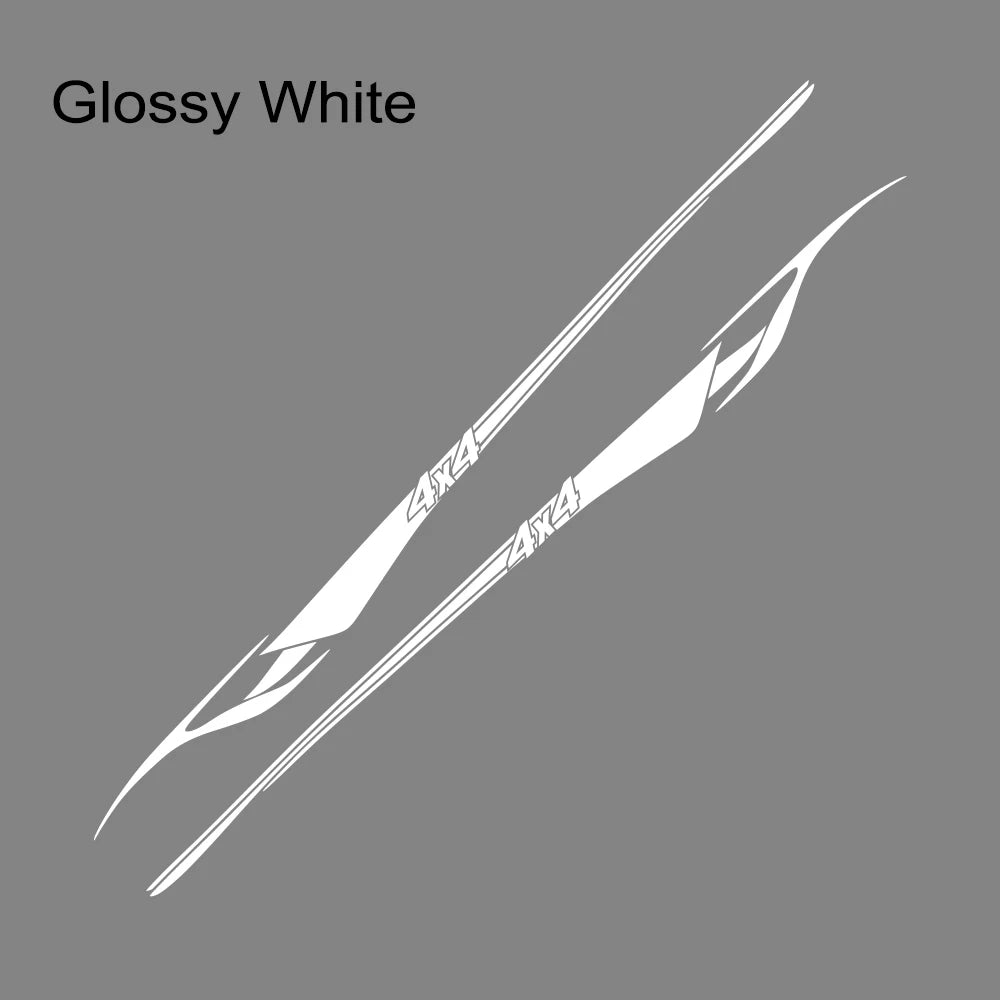 Car Body Decoration Stickers Reflective 2PCS Universal Pickup Car Door Side Sport Styling Stripe Vinyl Film Auto Accessories