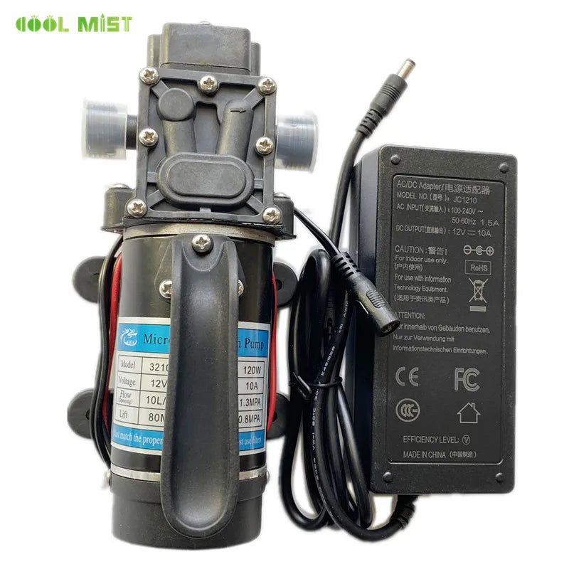 S398 Quality Micro Water Pump 12V 120W Self Priming Diaphragm Pump Garden Watering Tool Sprayer Booster