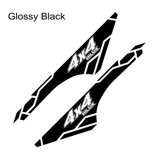 2PCS Vinyl Film Car Stickers for Toyota Hilux Revo Vigo Trunk Side Decor 4x4 Auto Accessories