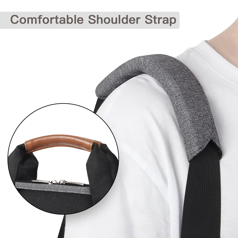 Water-Resistant Laptop Sleeve With Shoulder Strap For Notebooks