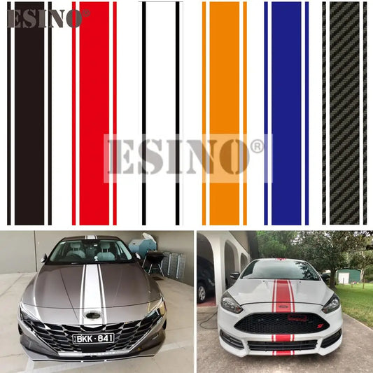 Esino Car Hood Stripe Vinyl Sticker Change Decal Pro