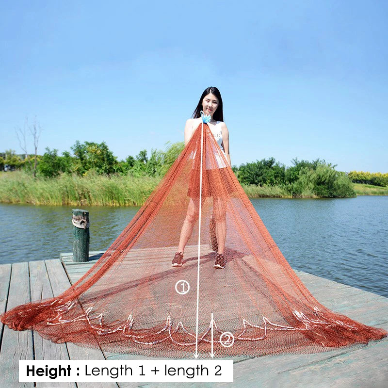 Lawaia Traditional Cast Net Hand Throw Fishing Landing Net