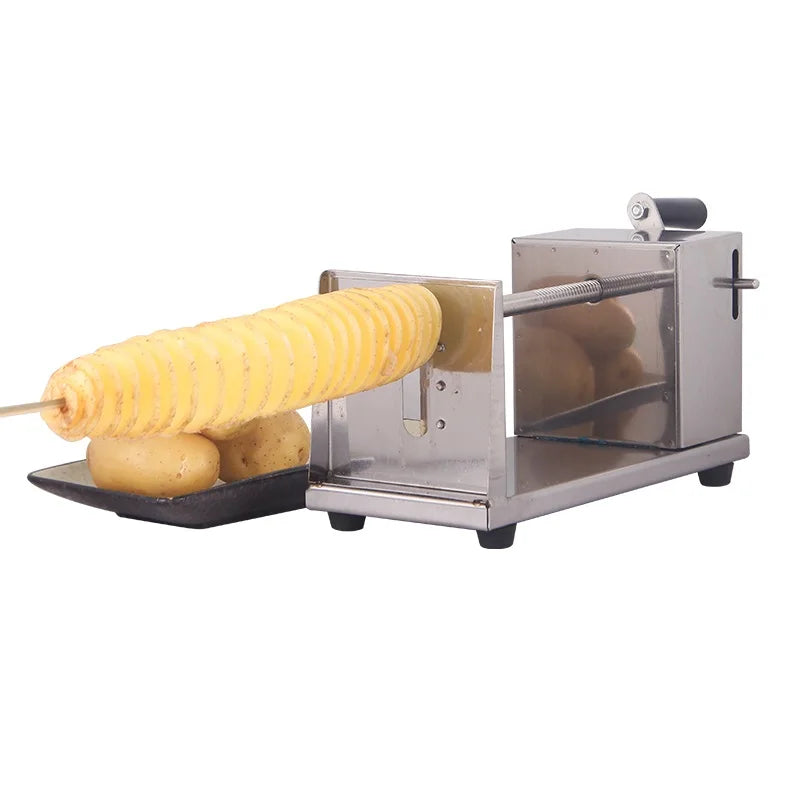 Stainless Steel Tornado Potato Slicer for Perfect Spiral Chips