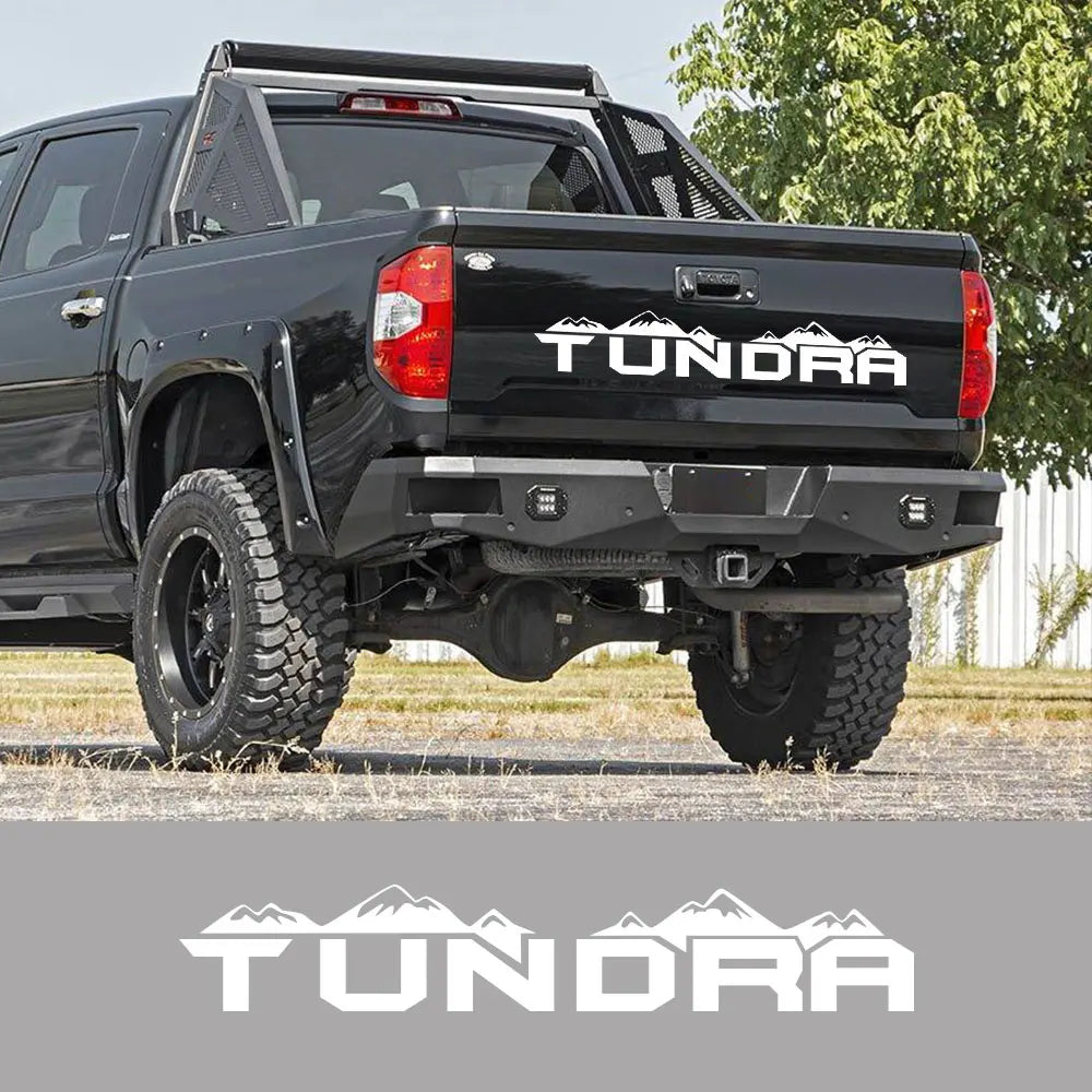 For Toyota Tundra Pickup Rear Tail Sticker Truck Graphics Tailgate Mountain Decor Decal Vinyl Film Cover Auto Tuning Accessories