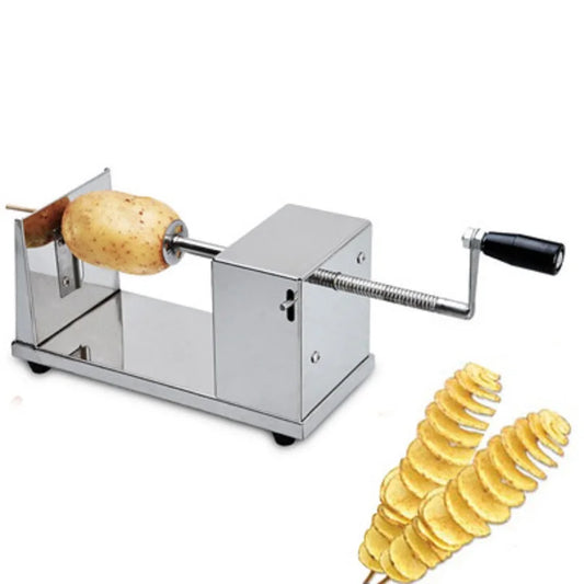 Stainless Steel Tornado Potato Slicer for Perfect Spiral Chips