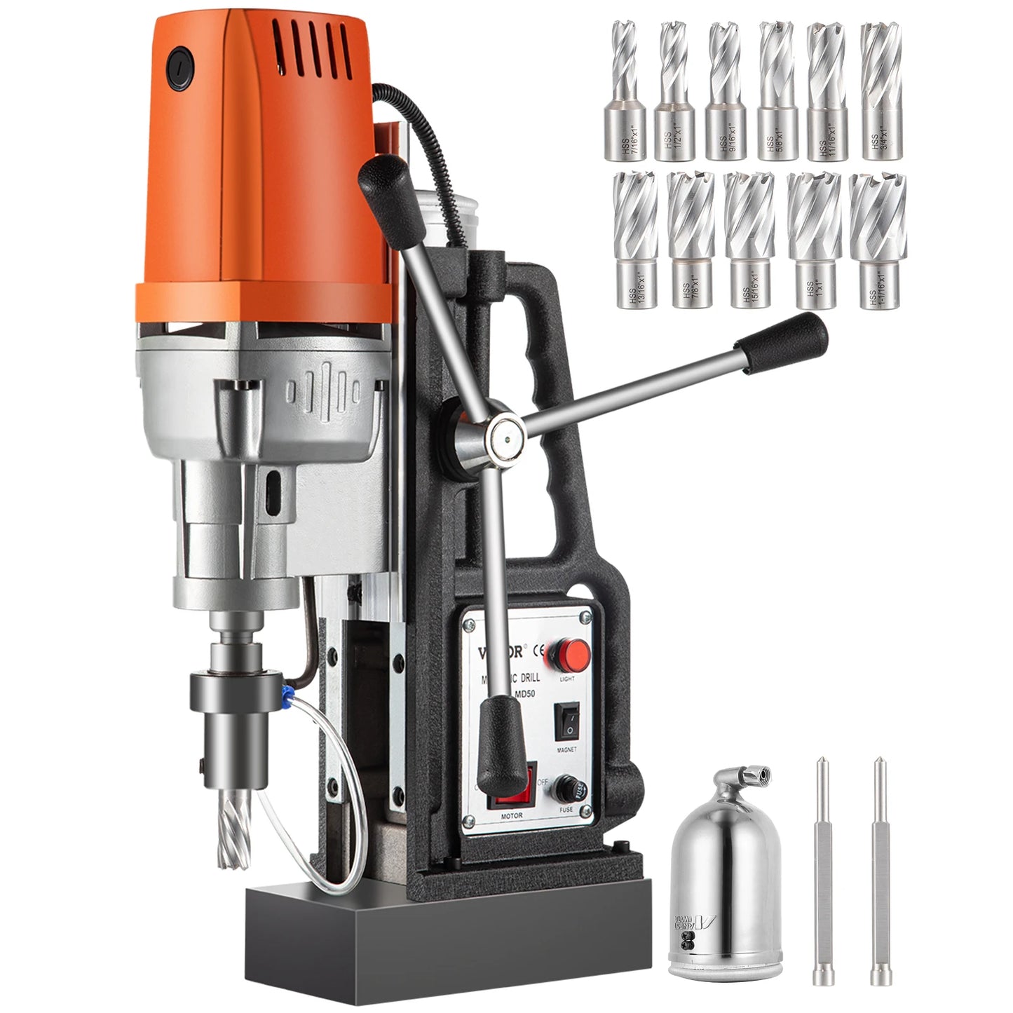 SucceBuy Magnetic Drill Press Kit 1680W Electric Drilling