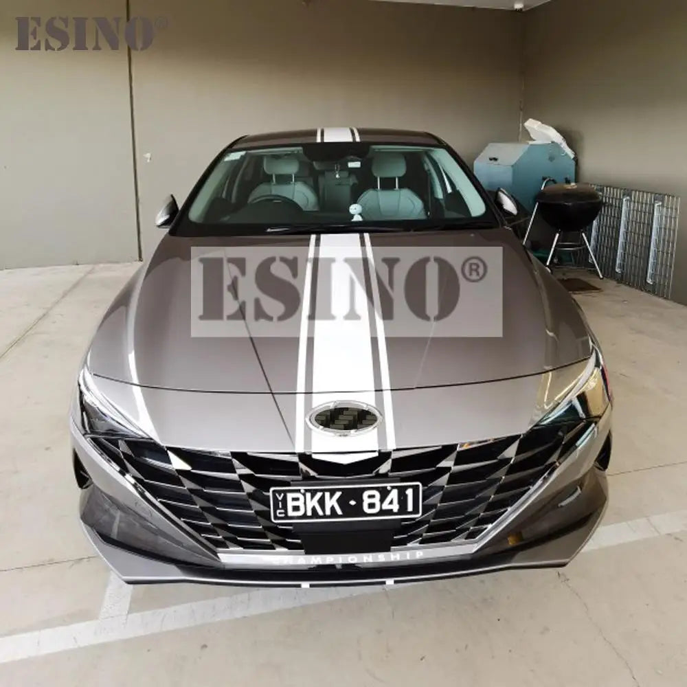 Esino Car Hood Stripe Vinyl Sticker Change Decal Pro
