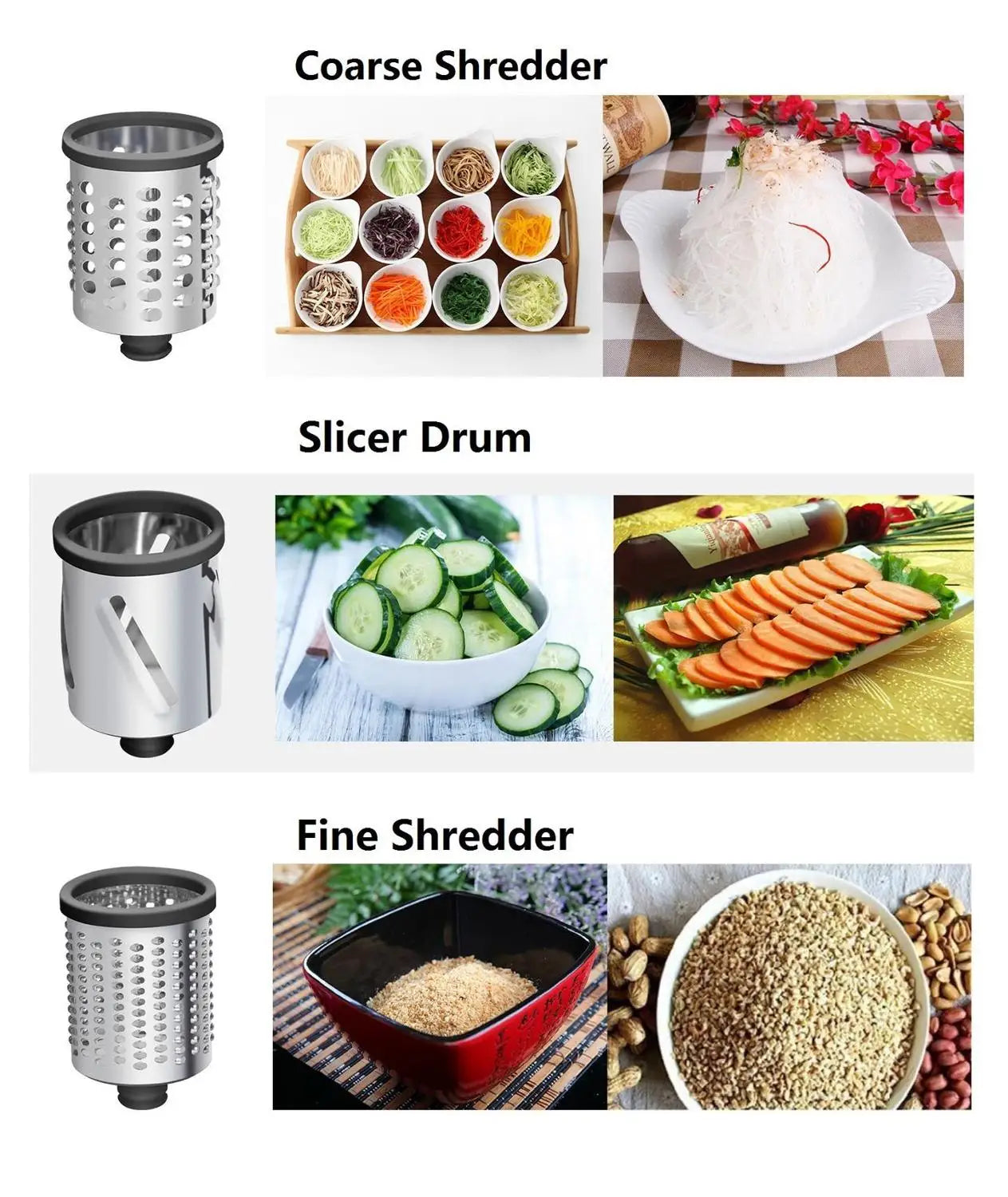 COFUN Slicer Shredder Attachment for KitchenAid Mixers