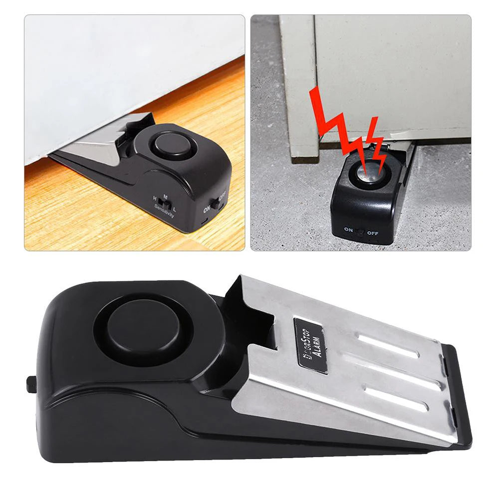 Door Stopper Alarm Siren Wedge For Anti Break In Safety