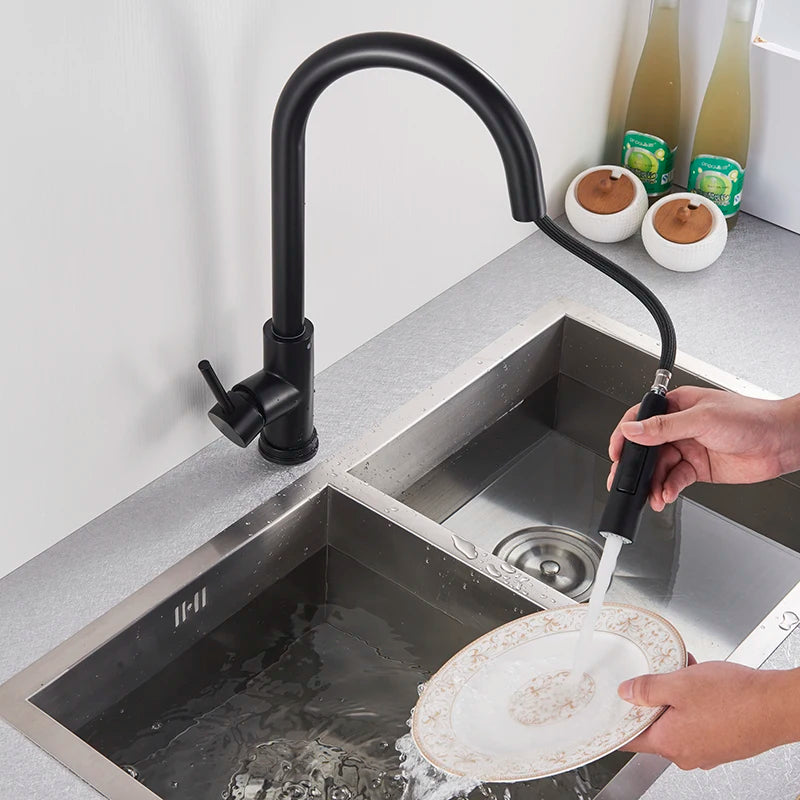 MYQualife Pull Out Sensor Kitchen Faucet Touch Control