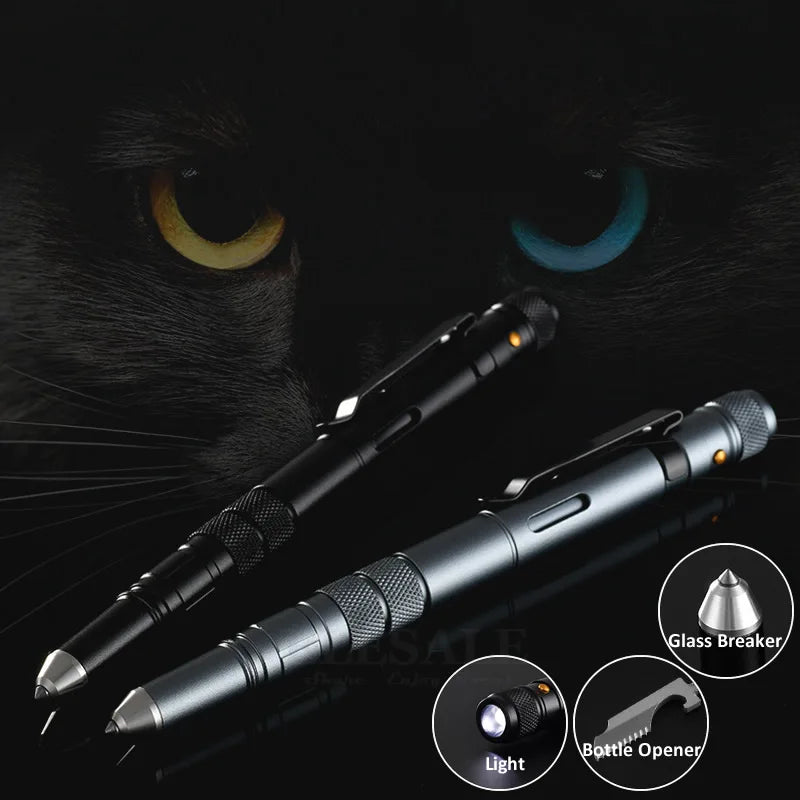 4 In 1 Tactical Pen Tool for Outdoor Self Defense and Emergency