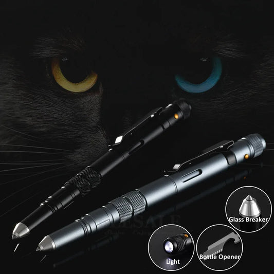 4 In 1 Tactical Pen Tool for Outdoor Self Defense and Emergency