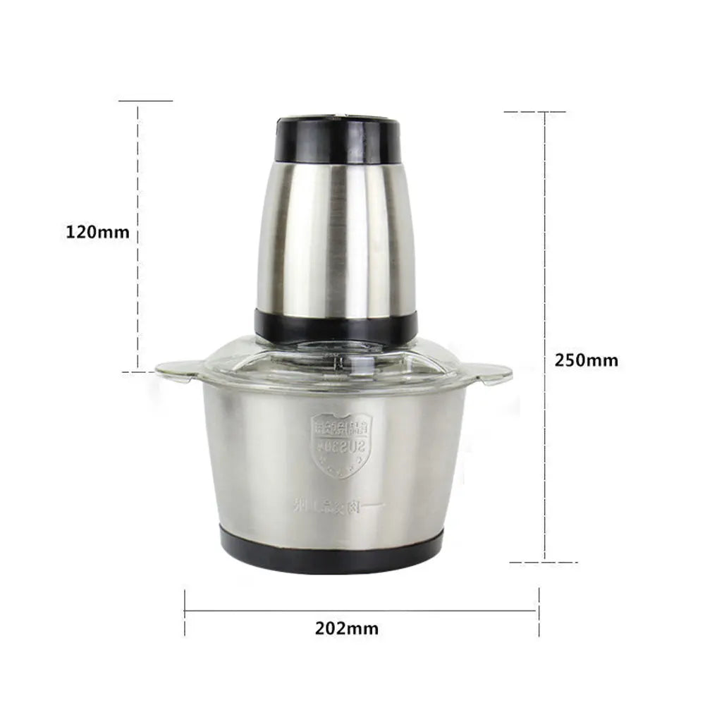 Electric Stainless Steel Meat Grinder And Food Processor Chopper