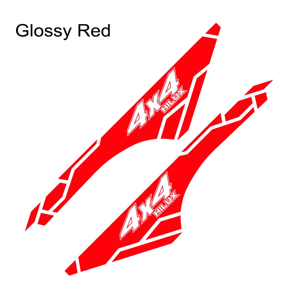 2PCS Vinyl Film Car Stickers for Toyota Hilux Revo Vigo Trunk Side Decor 4x4 Auto Accessories