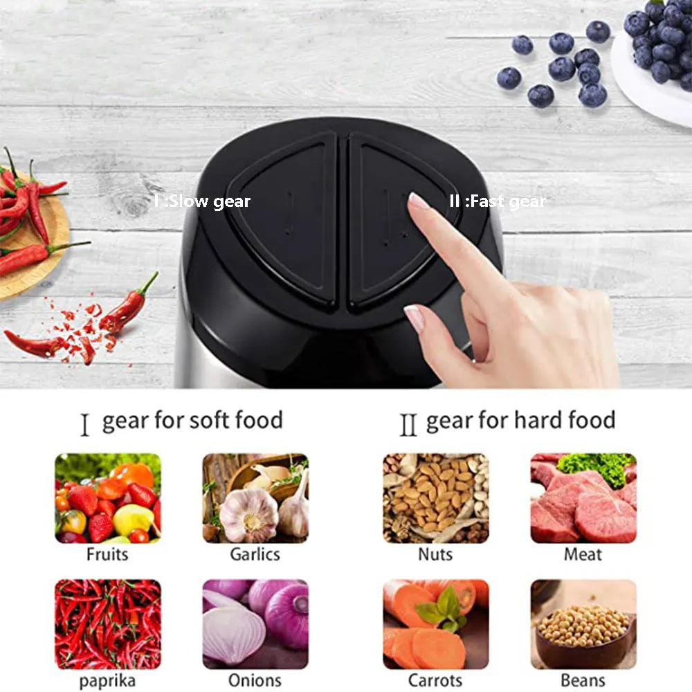 Electric Stainless Steel Meat Grinder And Food Processor Chopper