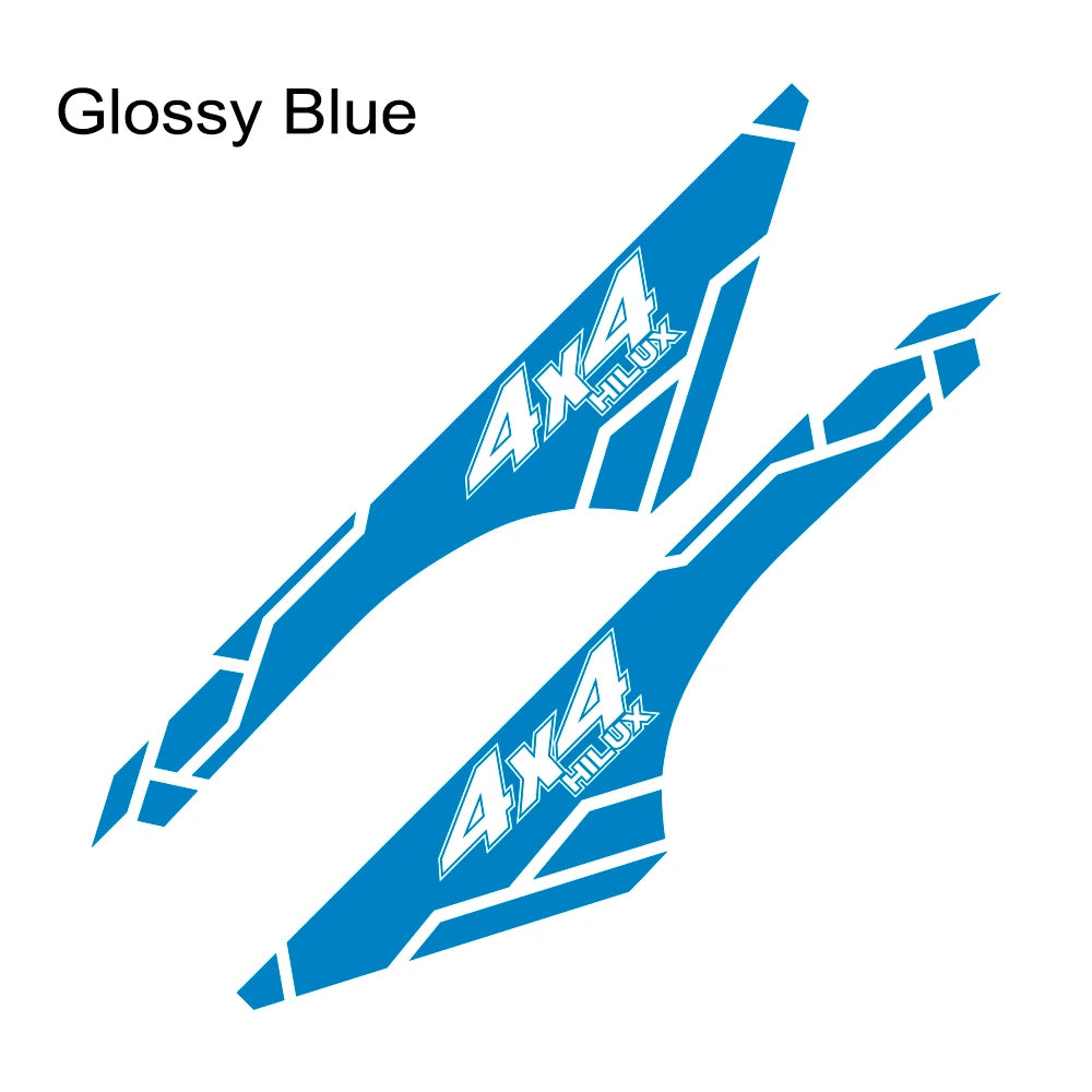 2PCS Vinyl Film Car Stickers for Toyota Hilux Revo Vigo 4x4 Auto Body Decor Accessories