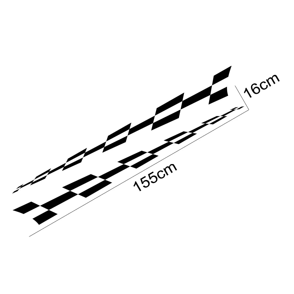 2PCS Universal Car Body Decor Sticker Sport Styling Decal Auto Accessories for Suzuki Volvo Tesla Skoda VW Volkswagen Toyota